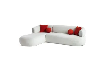 Kollumber Soffa med Divan 3-sits - Vit - Möbler - Vardagsrum - Soffor - Divansoffa & schäslong
