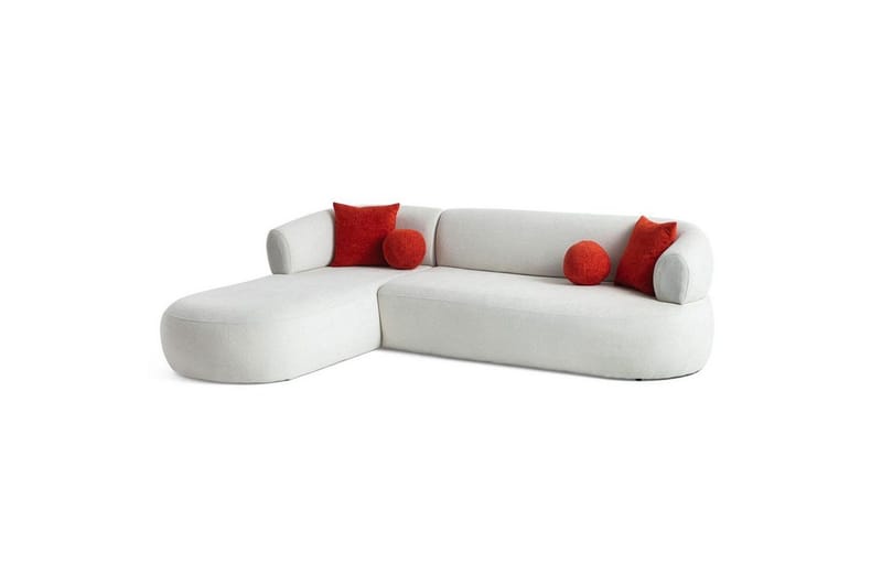 Kollumber Soffa med Divan 3-sits - Vit - Möbler - Vardagsrum - Soffor - Divansoffa & schäslong