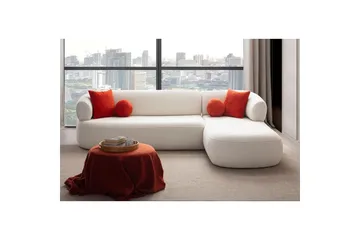 Kollumber Soffa med Divan 3-sits - Vit - Möbler - Vardagsrum - Soffor - Divansoffa & schäslong