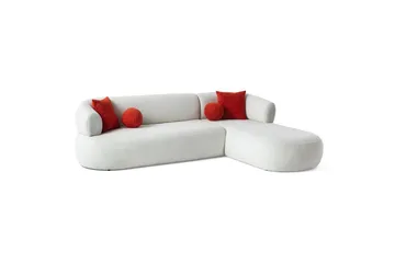 Kollumber Soffa med Divan 3-sits - Vit - Möbler - Vardagsrum - Soffor - Divansoffa & schäslong