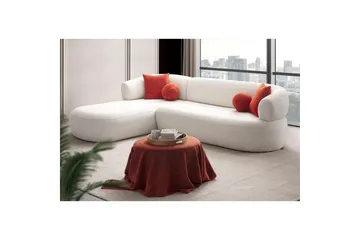 Kollumber Soffa med Divan 3-sits - Vit - Möbler - Vardagsrum - Soffor - Divansoffa & schäslong