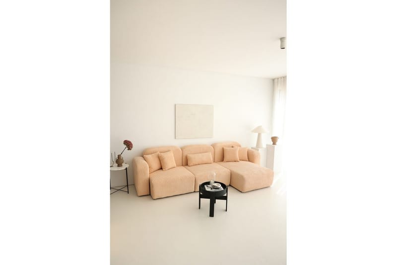 Kyrel Soffa med Divan 3-sits, Beige