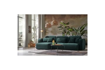 Kyrel Soffa med Divan 4-sits - Grön - Möbler - Vardagsrum - Soffor - Divansoffa & schäslong