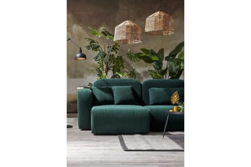 Kyrel Soffa med Divan 4-sits - Grön - Möbler - Vardagsrum - Soffor - Divansoffa & schäslong