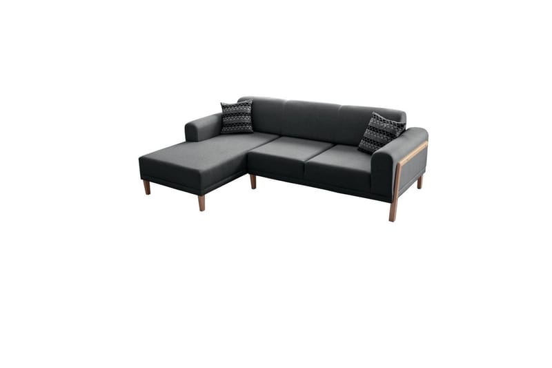 Latrona Soffa med Divan 3-sits - Antracit - Möbler - Vardagsrum - Soffor - Divansoffa & schäslong