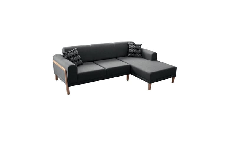 Latrona Soffa med Divan 3-sits, Antracit