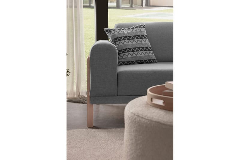 Latrona Soffa med Divan 3-sits - Grå - Möbler - Vardagsrum - Soffor - Divansoffa & schäslong
