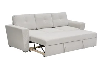 Leia 3-sits Bäddsoffa i tyg - Beige - Möbler - Vardagsrum - Bäddsoffor - 3-sits bäddsoffa