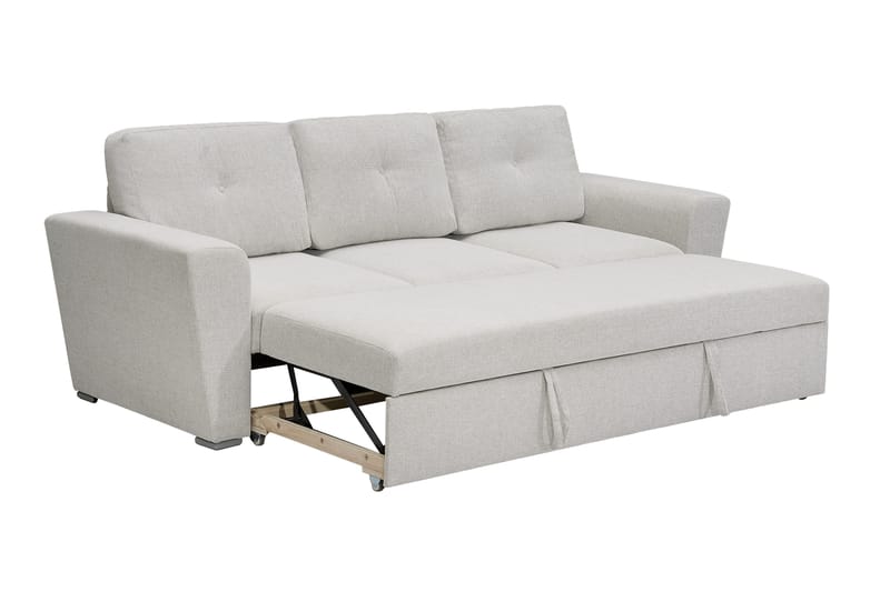 Leia 3-sits Bäddsoffa i tyg - Beige - Möbler - Vardagsrum - Bäddsoffor - 3-sits bäddsoffa