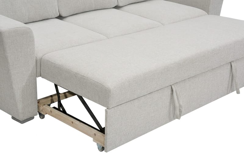 Leia 3-sits Bäddsoffa i tyg - Beige - Möbler - Vardagsrum - Bäddsoffor - 3-sits bäddsoffa