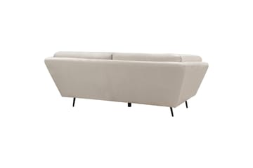 Lenvik Soffa 3-sits - Beige/Svart - Möbler - Vardagsrum - Soffor - Sammetssoffor