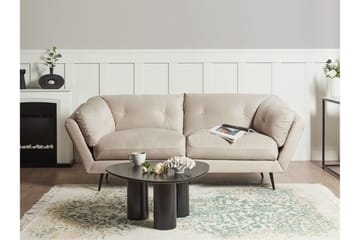 Lenvik Soffa 3-sits - Beige/Svart - Möbler - Vardagsrum - Soffor - Sammetssoffor