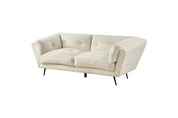 Lenvik Soffa 3-sits - Svart/Vit - Möbler - Vardagsrum - Soffor - 3-sits soffor