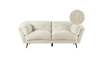 Lenvik Soffa 3-sits - Svart/Vit - Möbler - Vardagsrum - Soffor - 3-sits soffor