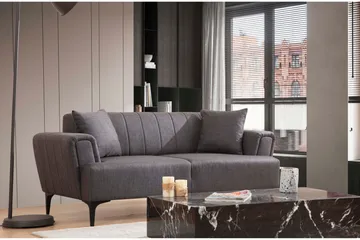 Lilesville 3-sits Soffa - Mörkgrå - Möbler - Vardagsrum - Soffor - 2-sits soffor