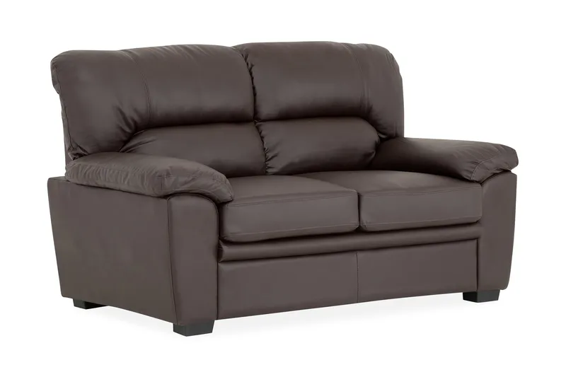 Lindby 2-sits Soffa Konstläder - Brun - Möbler - Vardagsrum - Soffor - Skinnsoffor