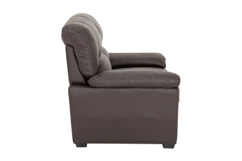 Lindby 2-sits Soffa Konstläder - Brun - Möbler - Vardagsrum - Soffor - Skinnsoffor