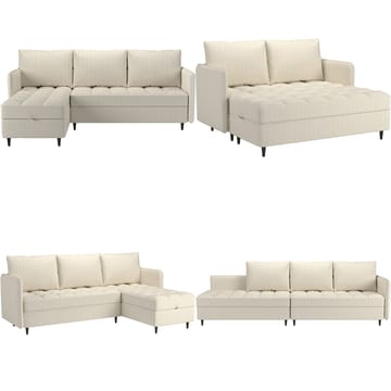 Lindhus Hörnsoffa 3-sits - Brun - Möbler - Vardagsrum - Soffor - Divansoffa & schäslong