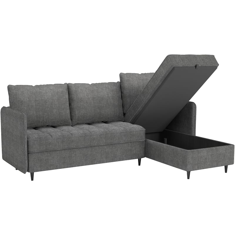 Lindhus Soffa med Divan 3-sits - Grå - Möbler - Vardagsrum - Soffor - Divansoffa & schäslong