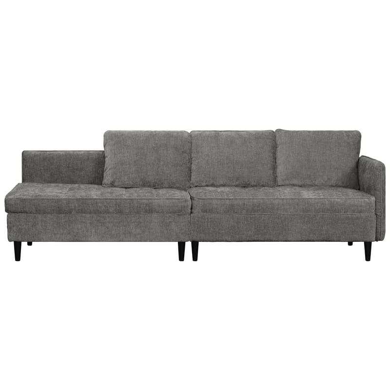 Lindhus Soffa med Divan 3-sits - Grå - Möbler - Vardagsrum - Soffor - Divansoffa & schäslong