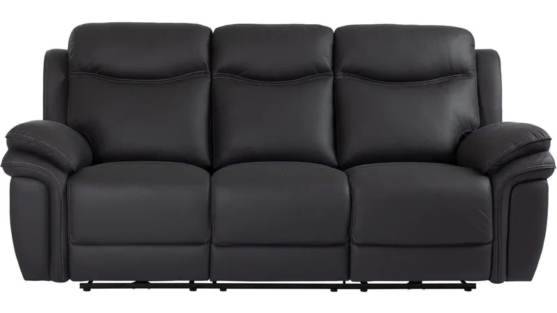 Livaro Reclinersoffa 3-sits Elektrisk - Svart - Möbler - Vardagsrum - Soffor - Reclinersoffor & Biosoffor