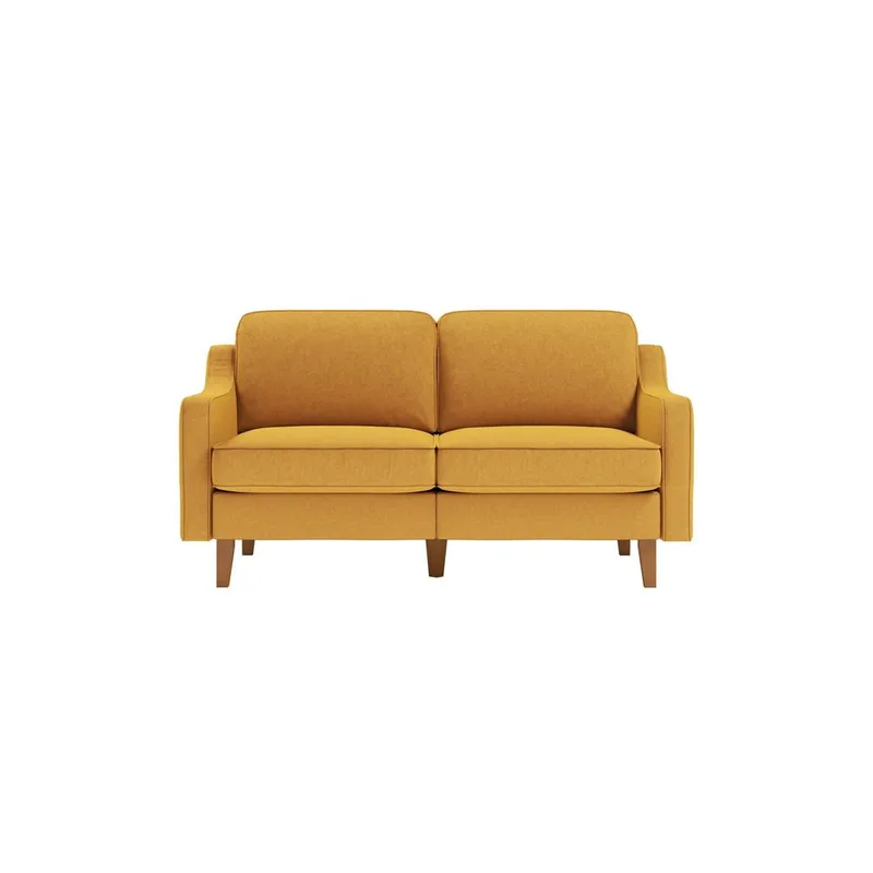 Lorvas 2-sits Soffa - Brun/Mörkgul - Möbler - Vardagsrum - Soffor - 2-sits soffor