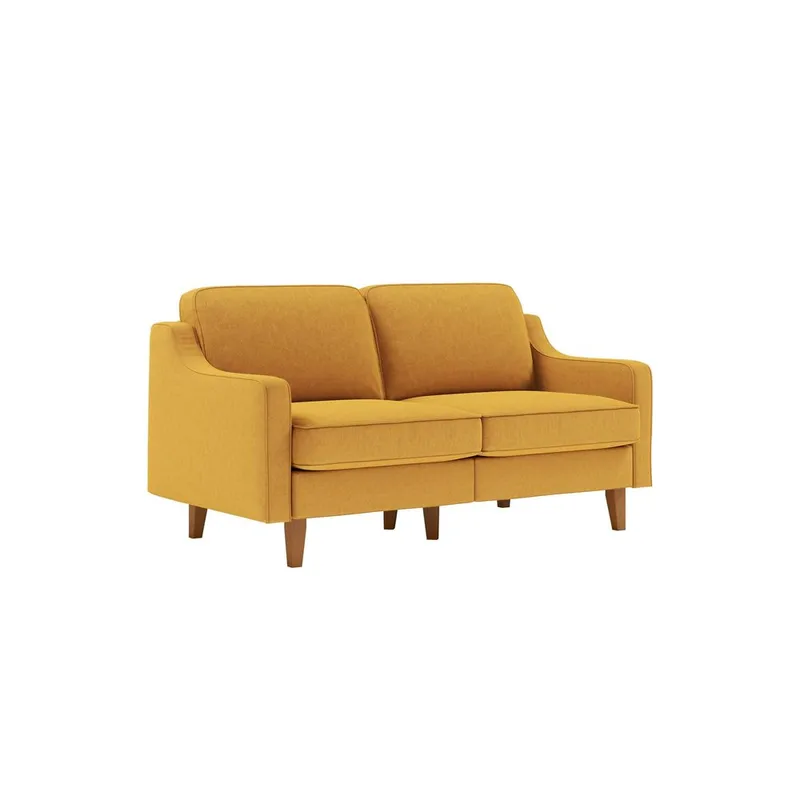 Lorvas 2-sits Soffa - Brun/Mörkgul - Möbler - Vardagsrum - Soffor - 2-sits soffor