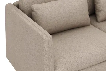 Lovis 3-sits Soffa med vändbar Divan i tyg - Beige - Möbler - Vardagsrum - Soffor - Divansoffa & schäslong