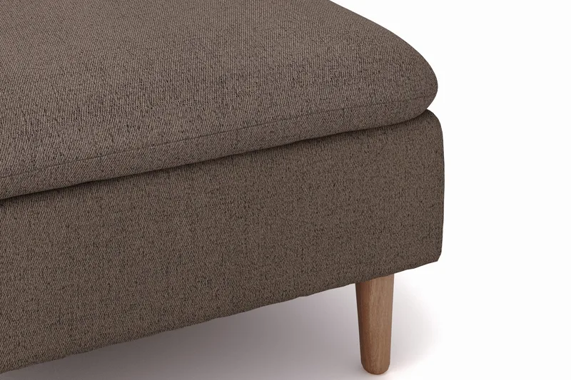 Lovis 3-sits Soffa med vändbar Divan i tyg - Brun - Möbler - Vardagsrum - Soffor - Divansoffa & schäslong