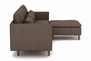 Lovis 3-sits Soffa med vändbar Divan i tyg - Brun - Möbler - Vardagsrum - Soffor - Divansoffa & schäslong