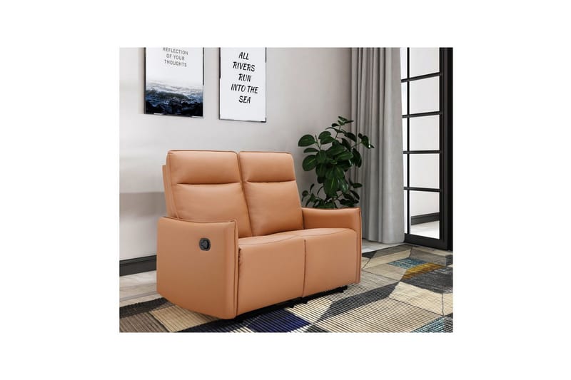 Lugo Reclinersoffa 2-sits - Brun - Möbler - Vardagsrum - Soffor - Reclinersoffor & Biosoffor