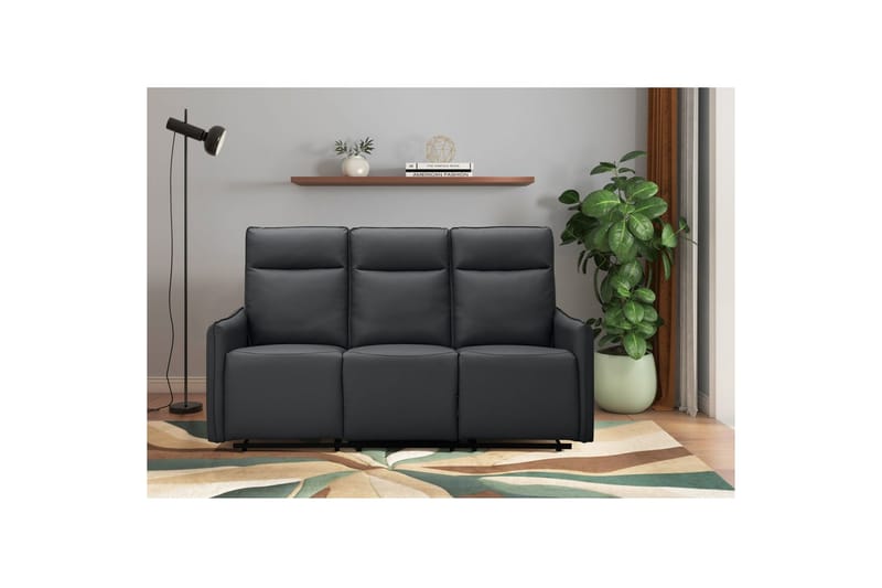 Lugo Reclinersoffa 3-sits - Svart - Möbler - Vardagsrum - Soffor - Reclinersoffor & Biosoffor