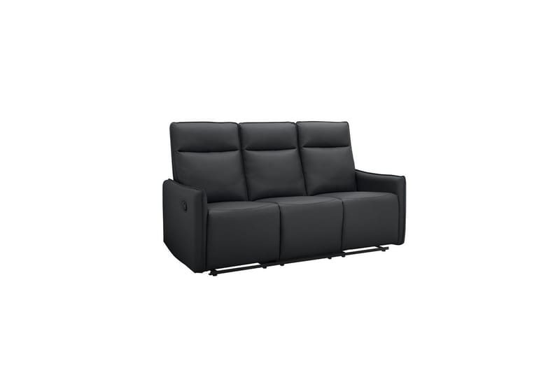 Lugo Reclinersoffa 3-sits - Svart - Möbler - Vardagsrum - Soffor - Reclinersoffor & Biosoffor