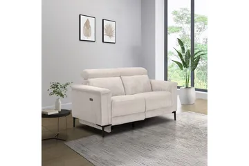 Lund Reclinersoffa 2-sits - Vit - Möbler - Vardagsrum - Soffor - Reclinersoffor & Biosoffor