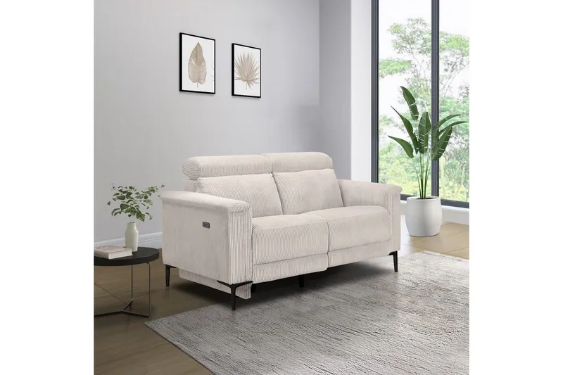 Lund Reclinersoffa 2-sits - Vit - Möbler - Vardagsrum - Soffor - Reclinersoffor & Biosoffor