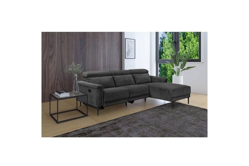 Lund Reclinersoffa 3-sits - Grå - Möbler - Vardagsrum - Soffor - Reclinersoffor & Biosoffor