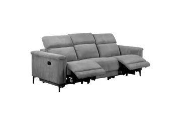 Lund Reclinersoffa 3-sits - Grå - Möbler - Vardagsrum - Soffor - Reclinersoffor & Biosoffor