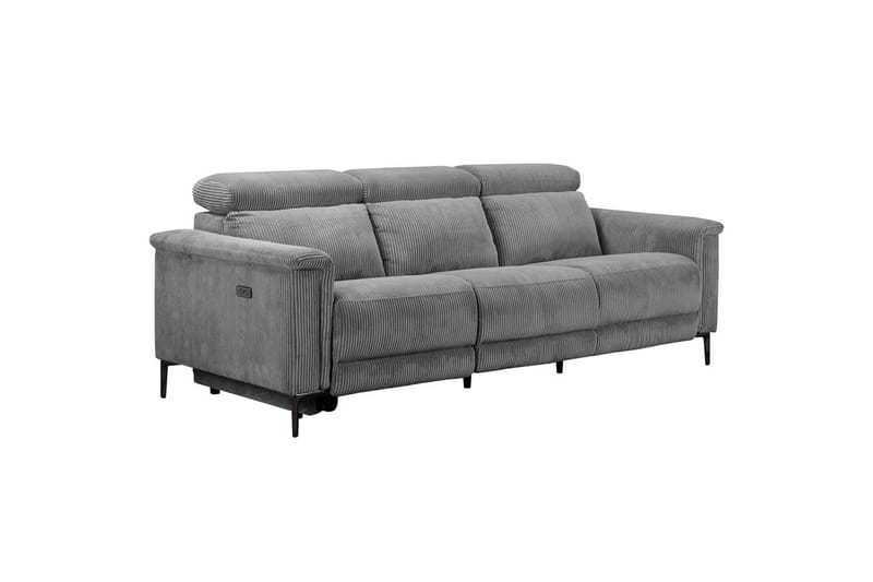 Lund Reclinersoffa 3-sits - Grå - Möbler - Vardagsrum - Soffor - Reclinersoffor & Biosoffor
