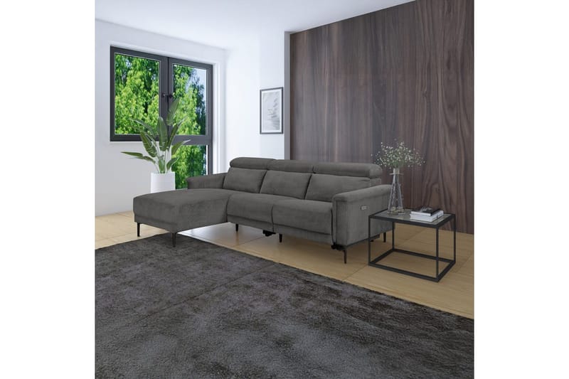 Lund Reclinersoffa 3-sits - Grå - Möbler - Vardagsrum - Soffor - Reclinersoffor & Biosoffor