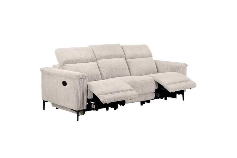 Lund Reclinersoffa 3-sits - Vit - Möbler - Vardagsrum - Soffor - Reclinersoffor & Biosoffor
