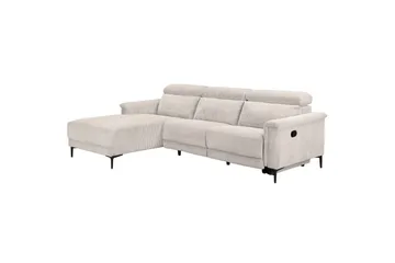 Lund Reclinersoffa 3-sits - Vit - Möbler - Vardagsrum - Soffor - Reclinersoffor & Biosoffor