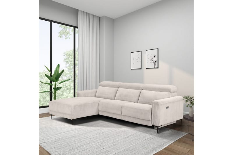 Lund Reclinersoffa 3-sits - Vit - Möbler - Vardagsrum - Soffor - Reclinersoffor & Biosoffor