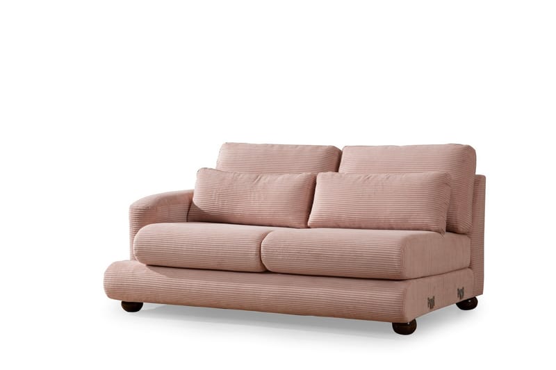 Madhan Soffa m. Divan 3-sits Rosa - Divansoffa & schäslong