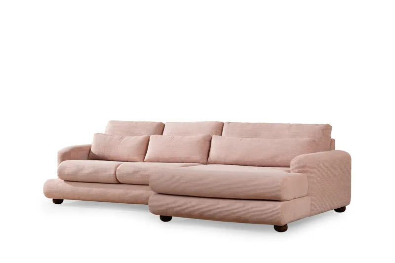 Relento Soffa m. Divan 3-sits, Rosa