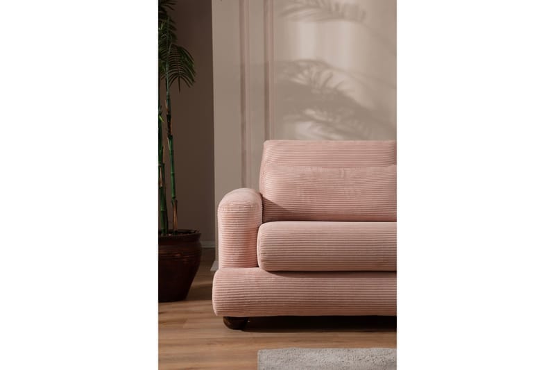 Relento Soffa m. Divan 3-sits - Rosa - Möbler - Vardagsrum - Soffor - Divansoffa & schäslong