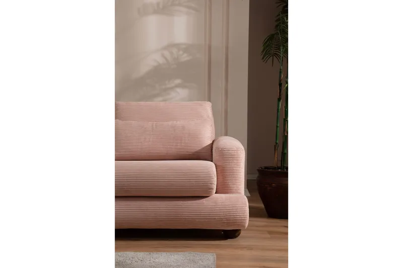 Relento Soffa m. Divan 3-sits - Rosa - Möbler - Vardagsrum - Soffor - Divansoffa & schäslong
