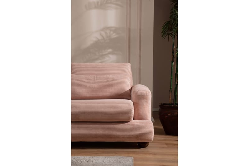 Relento Soffa m. Divan 3-sits - Rosa - Möbler - Vardagsrum - Soffor - Divansoffa & schäslong