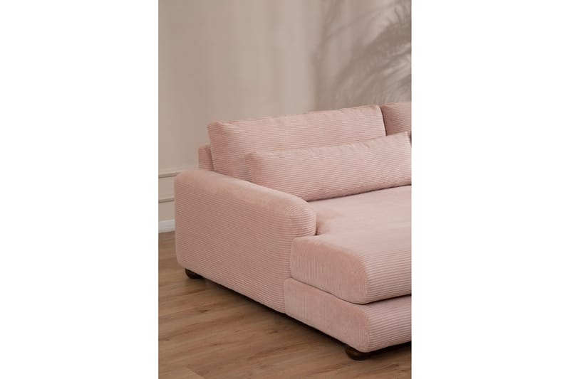Relento Soffa m. Divan 3-sits - Rosa - Möbler - Vardagsrum - Soffor - Divansoffa & schäslong