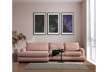 Relento Soffa m. Divan 3-sits - Rosa - Möbler - Vardagsrum - Soffor - Divansoffa & schäslong