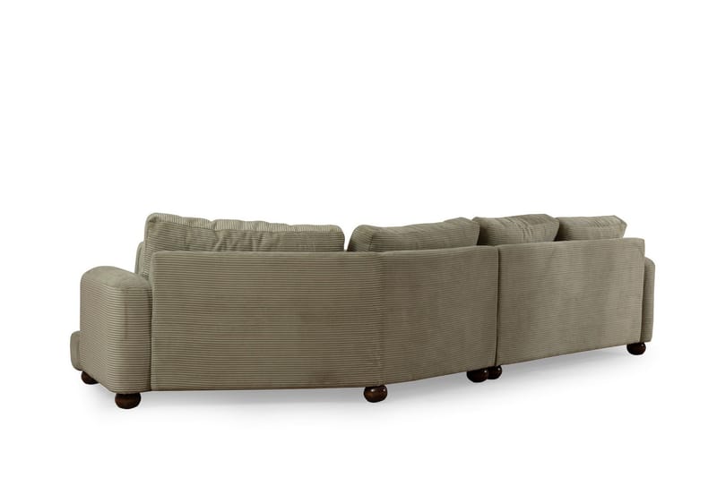 Relento Svängd Soffa 4-sits - Grön - Möbler - Vardagsrum - Soffor - 4-sits soffor